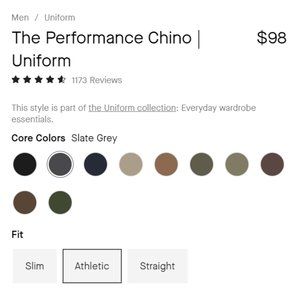 EVERLANE Performance Chino Uniform Pants